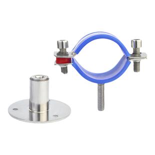 304不锈钢管卡固定管支架可调节管夹管道卡箍卡扣抱箍ppr水管夹子