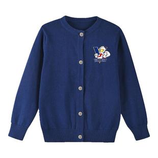 班吉鹿男童秋季薄款毛衣外套奥特曼休闲洋气中大童装帅气针织开衫
