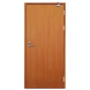 合润鼎木纹转印防火门厂家直销甲乙级单双开子母木制质消防安全门