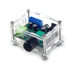 USB5V供电音频放大功放耳放板立体声带开关双声道成品带外壳便携