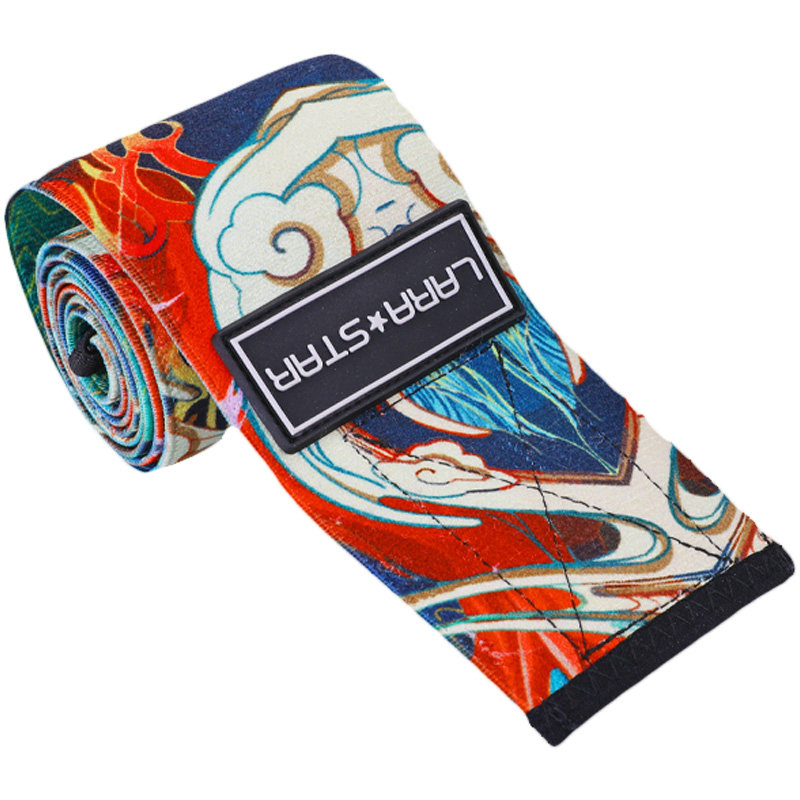 劳拉之星0507力量健身卧推训练弹力缠绕加压助力辅助支撑绑肘护肘