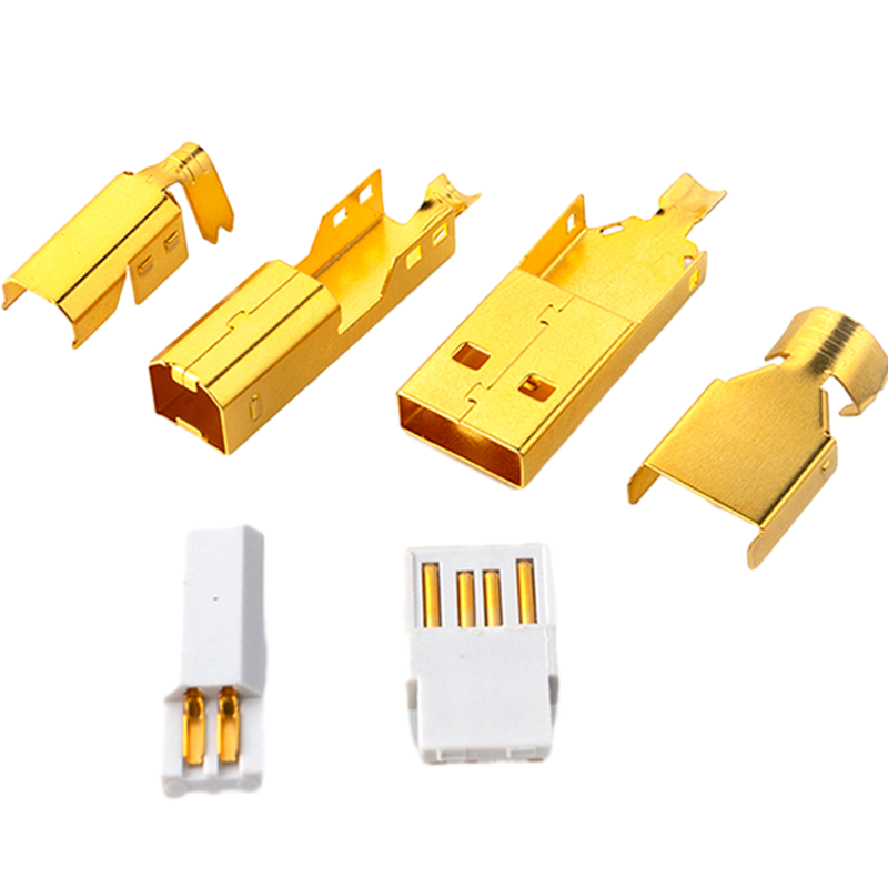 台湾发烧级USB-A/B型2.0/3.0镀金插头HI-FI高品质USB数据线DIY