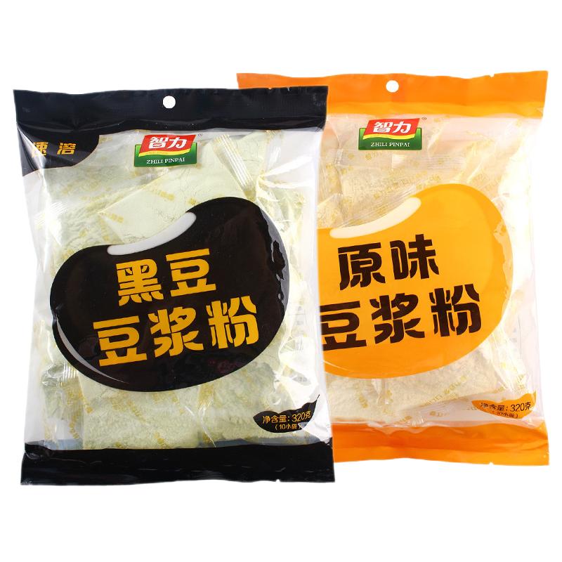 智力原味黑豆豆浆粉320g独立小包