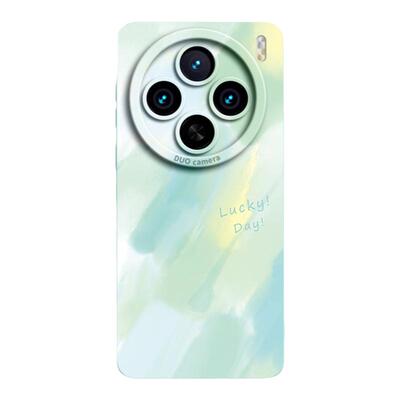 唯美小清新水彩液态硅胶壳