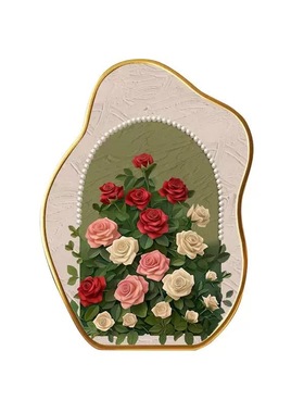 珍珠玫瑰中古风桌面斗柜小摆台