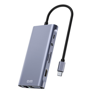 DM大迈全功能typec拓展坞带网口hdmi带PD充电手机投屏笔记本通用u