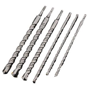 电锤冲击钻头园柄圆柄开孔水泥混凝土打孔加长穿墙方柄6810121416