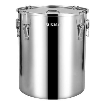 食品级304不锈钢密封桶家用