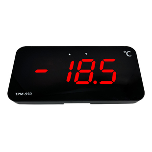 冷库LED大屏数显温度计带探头线养殖大棚测水温计电子温度显示器