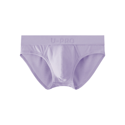 UPRO柚璞男士三角螺纹内裤紫色超柔男士内裤