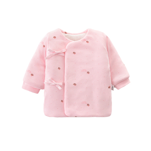 新生早产儿婴儿衣服小码半背衣秋冬保暖棉衣双胞胎宝宝48码上衣4