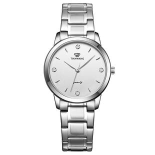 天王手表官方正品基础款女士手表钢带石英表男女款3887 新年礼物