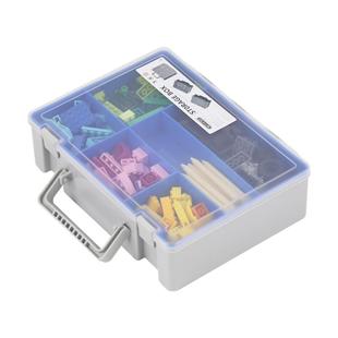 lego机器人配件收纳盒加高工具盒双层玩具箱 手提塑料乐高零件盒