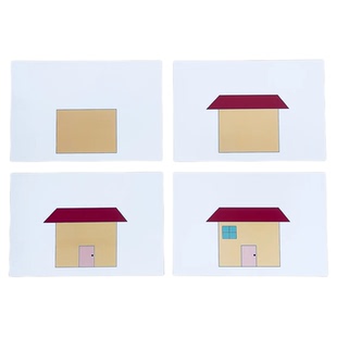 多张排序卡 事件逻辑顺序 语言发育迟缓 自闭症康复训练 卡片教具