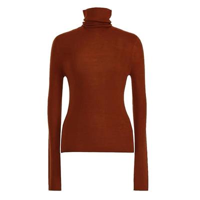 DPLAY焦糖色针织衫细针内搭