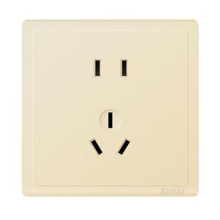 俊朗开关插座旗舰店官网面板家用86型墙壁五孔暗装插座开关D2金