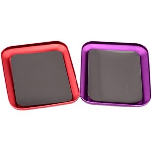 航模专用铝合金磁铁托盘有吸力维修用螺母螺丝盘多色零件收纳盘