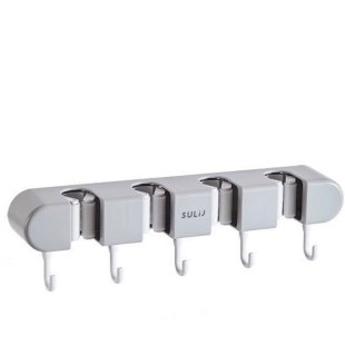 拖把壁挂夹挂扫把拖布免打孔拖把夹挂钩固定架卫生间墙上收纳神器