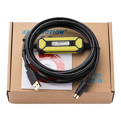 适用三菱FX/A/Q全系列plc数据下载通讯线FX3U/1N/2N线USB-SC09-FX