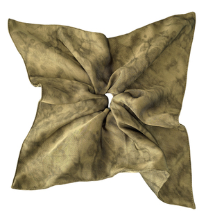 韩国发饰东大门进口发绳小众设计师质感复古印花马尾方巾发圈大号