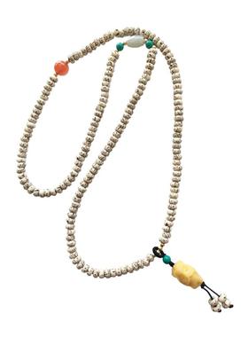 天然绿松石星月菩提文玩手串女