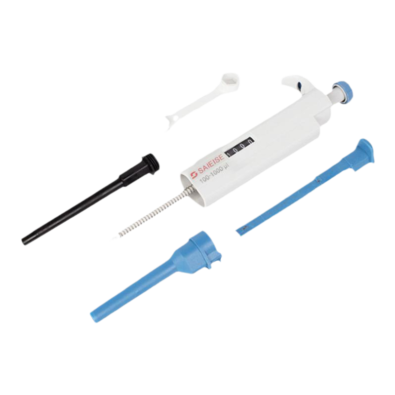 三爱思移液器可调数字加样枪手动单道微量移液枪可调加样器实验室移液器枪送吸头支架枪头便捷化学实验室器材