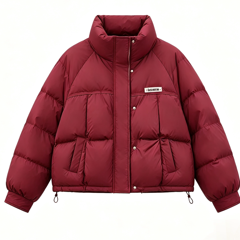 女短款加厚保暖显瘦羽绒棉服