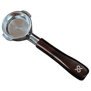 「兰奇里奥咖啡机用萃取周边」WOWA原创黑檀拼花压粉布粉无底手柄