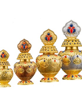 供奉宝瓶可装好藏财神摆件