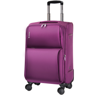 汉客20寸万向轮帆布拉杆箱牛津布旅行箱密码行李箱子登机箱软箱