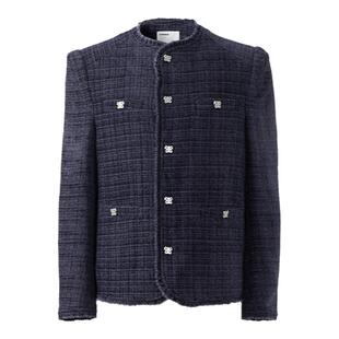 Roaringwild/咆哮野兽主线 海军蓝 棕色呢料圆塔肩西装【热销中】