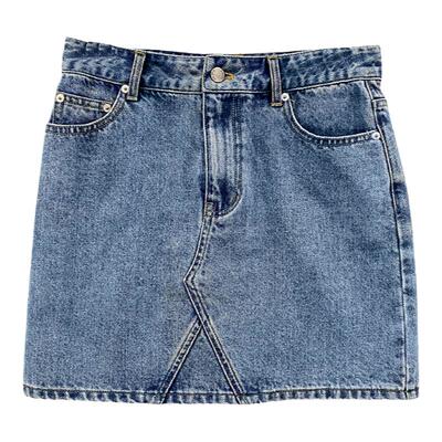 3ts夏季牛仔半身裙设计感小众