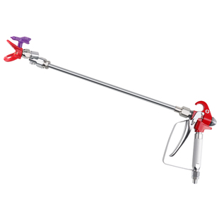 油漆无气喷涂机配件大全喷枪喷漆枪加粗加长杆分色挡板万向头喷嘴