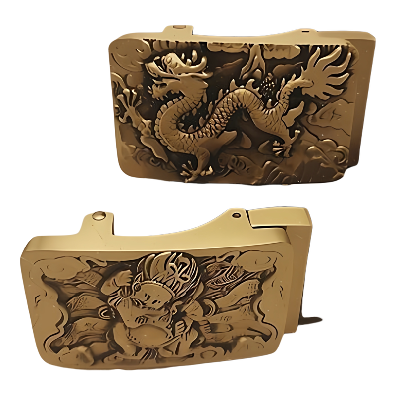 钢丝皮带纯铜扣头男士牛仔裤