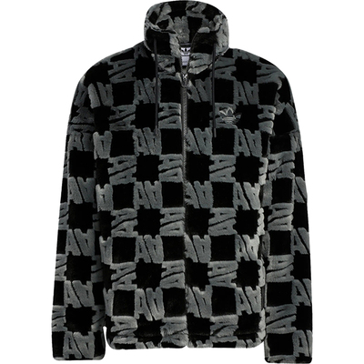 Adidas/阿迪达斯正品三叶草男女立领毛绒保暖运动外套HR3453