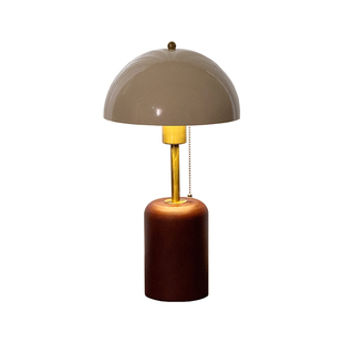 中古风台灯卧室书房客厅边几复古南洋风高级感氛围护眼实木床头灯