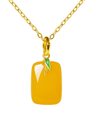 宫里上新正品天然蜜蜡吊坠