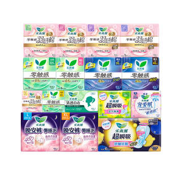 花王乐而雅零触感卫生巾组合任选6件券后-98.5元包邮 花王乐而雅零触感卫生巾组合任选6件券后-98.5元包邮