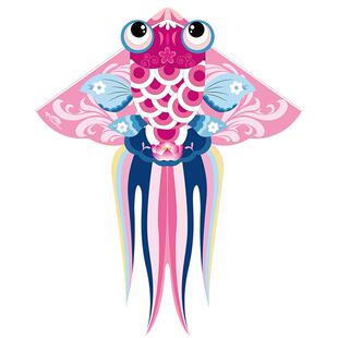 WITESS潍坊金鱼风筝2025蛇年新款儿童微风易飞大人大型高档卡通