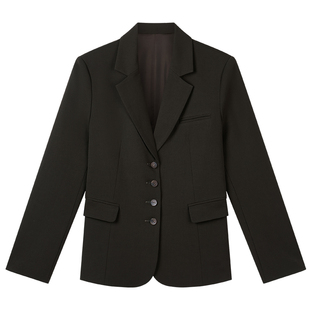 达佳诗黑色西装套装女大学生面试穿搭高级商务正装女士小西服外套
