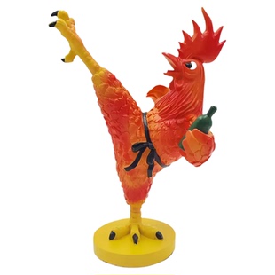 可爱卡通醉酒功夫鸡玩偶创意搞怪趣味公鸡桌面摆件国潮车载装饰品