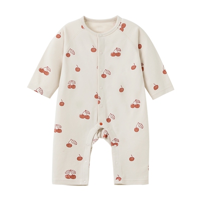 papa春季宝宝爬服抗菌A类连体衣