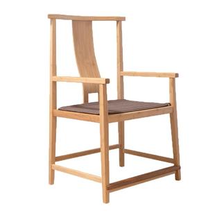 新中式仿古禅意靠背椅正气椅官帽椅家用圈椅围椅太师椅茶椅主人椅