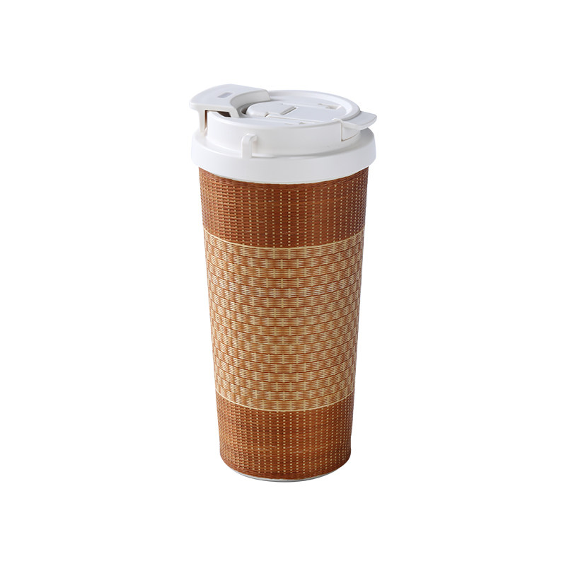 竹编保温杯咖啡杯马克杯泡茶杯子