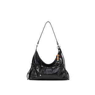 Cnoles蔻一花影包包女新款牛皮HOBO腋下百搭高级感单肩斜挎包女