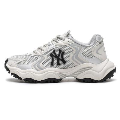 【自营】MLB运动鞋男鞋女鞋情侣休闲鞋透气网面鞋缓震厚底老爹鞋