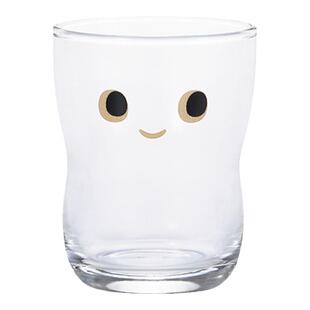 aderia日本进口创意宝宝笑脸杯儿童玻璃杯水杯早餐牛奶果汁杯家用