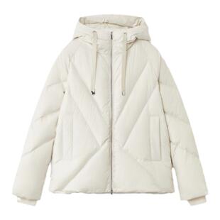 OVV秋冬热卖女装高领连帽轻便保暖短款舒适羽绒服外套