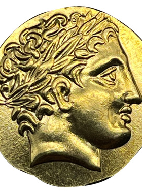 复古硬币项链女锁骨饰品阿波罗