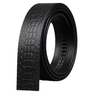 皮带男真皮不带头自动扣头层纯牛皮皮条男士无头裤腰带条不要扣头